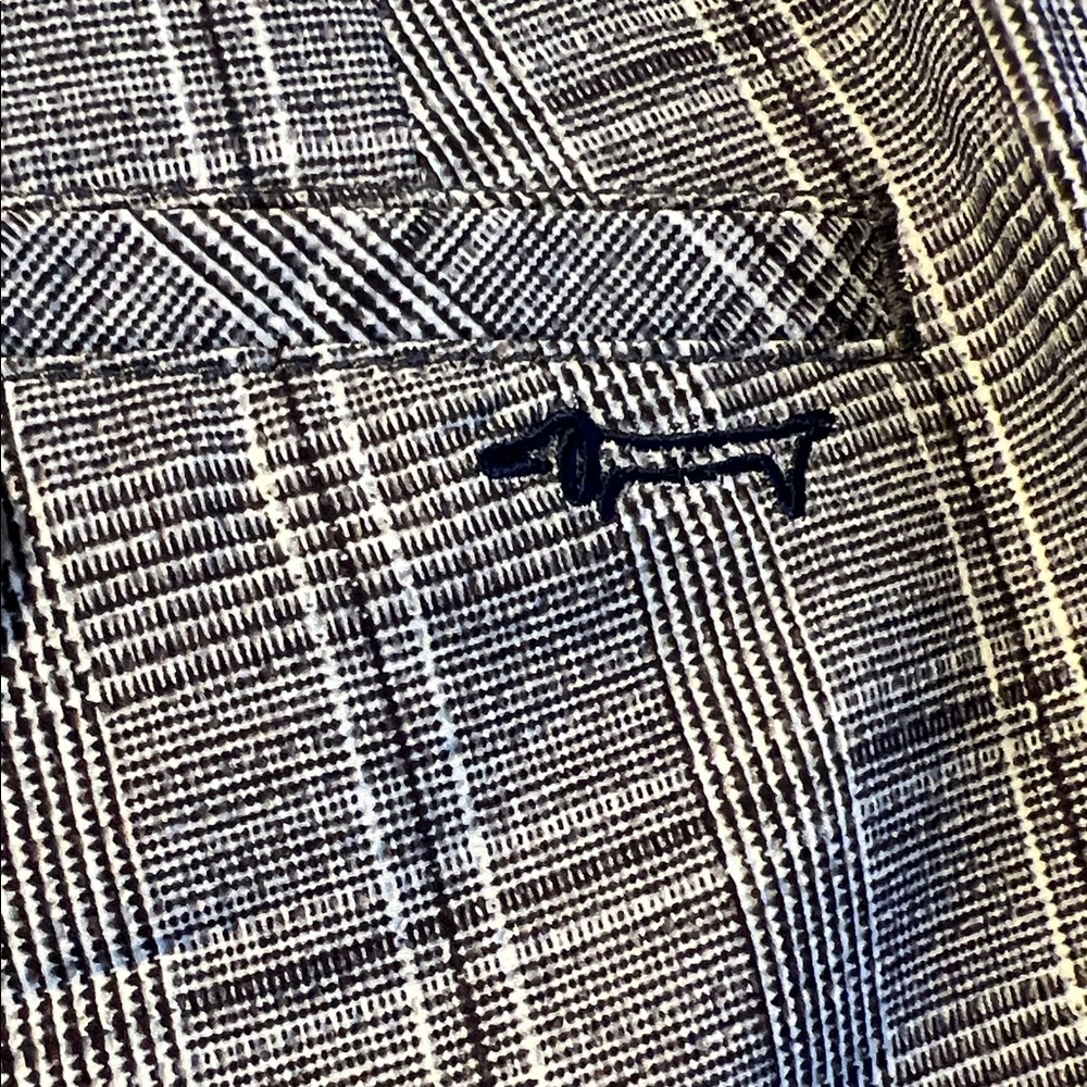 LOUIS CASTEL Golf Pants Slacks Mens Size (38x44 Unhemmed) Classic Gray Plaid NWT - Picture 5 of 10